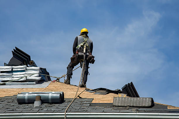 Professional Roofing technician working in Arona, PA